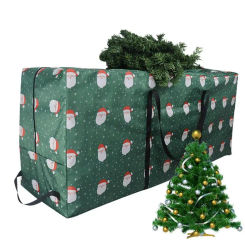 2024 Large Christmas Tree Storage Bag Oxford Fabric With 4 Handles Waterproof Xmas Tree Storage Bags Easy Carrying And Transport