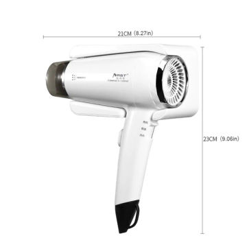 Professional Hotel Hair Dryer Wall Mounted Negative ion Hairdryer with Holder Base 3 Gears Adjustment For Household Bathroom