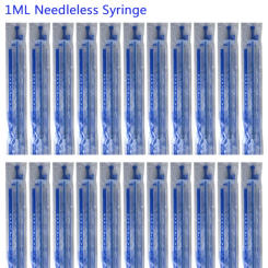 50Pcs 1ML Syringe With OPP Without Needles Plastic For Glue Soldering Pet Feed Industrial Adhesives Kithchen Car Tool Syringes