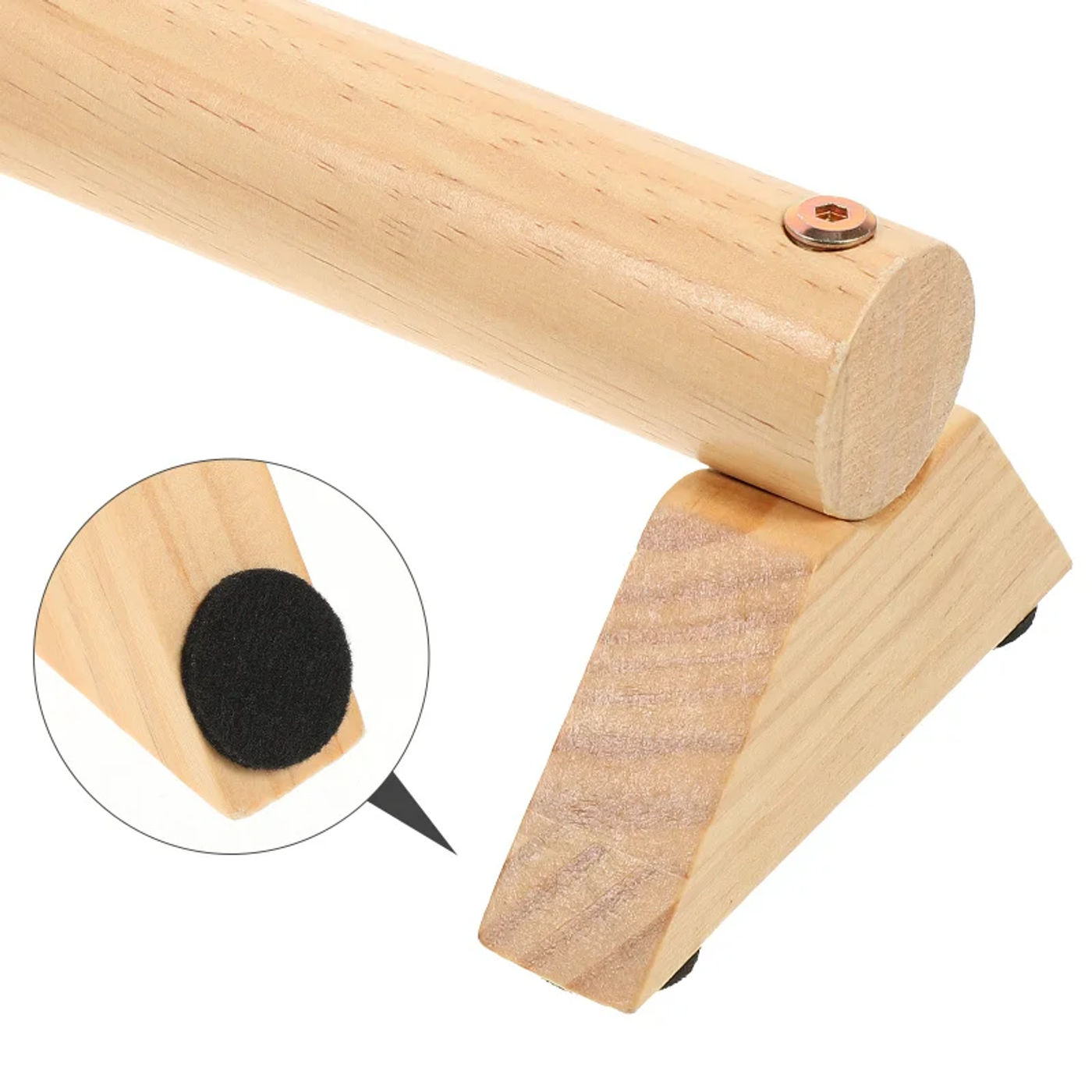 Description Picture 2 of item1 Pair Wooden Push-Up Bar Stands Gym Push Exercise Push-Up Ups Rack Board Fitness Body Building Training Handstand Parallel Rod