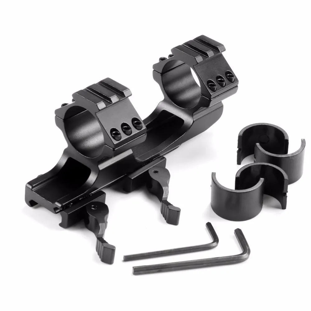 Description Picture 6 of itemUniqueFire 25.4mm /30mm Quick Release Cantilever Weaver Forward Reach Dual Ring Scope Mount for LED Flashlight