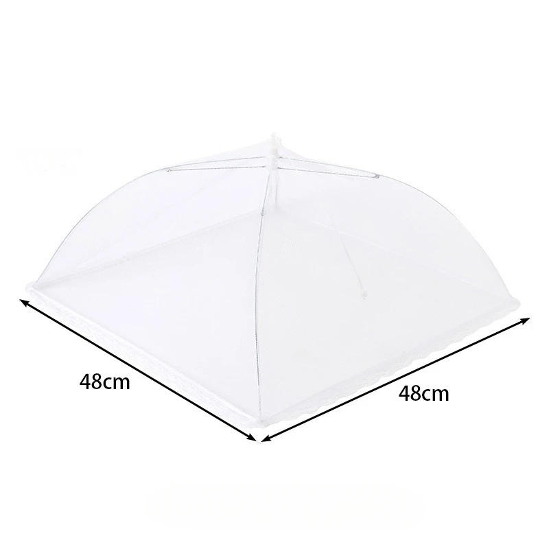 Description Picture 6 of item1Pc Mesh Food Cover Folding Washable Flies Tables Cover Insect Proof Protective Dish Covers Home Kitchen Gadgets Accessaries
