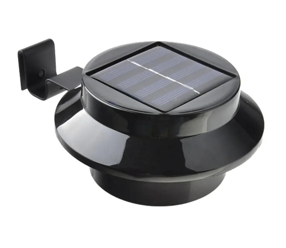 Description Picture 3 of itemWaterproof Outside Wall Garden Solar Lamp Light 3 LED IP65 Light Sensor Control Solar Powered Fence Gutter Solar Outdoor