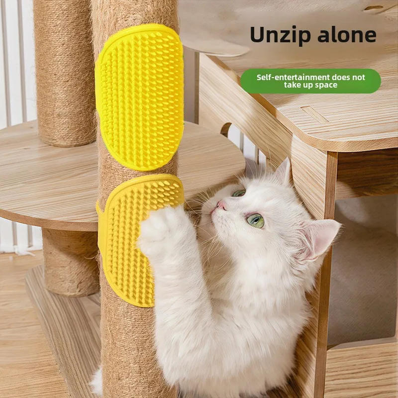 Description Picture 5 of itemCat Rubber Brush Cat Itching Device Cat Massage Grooming Brush Pet Soothing Tool Cat Scratch Itches Toy Pet Grooming Beauty Glov