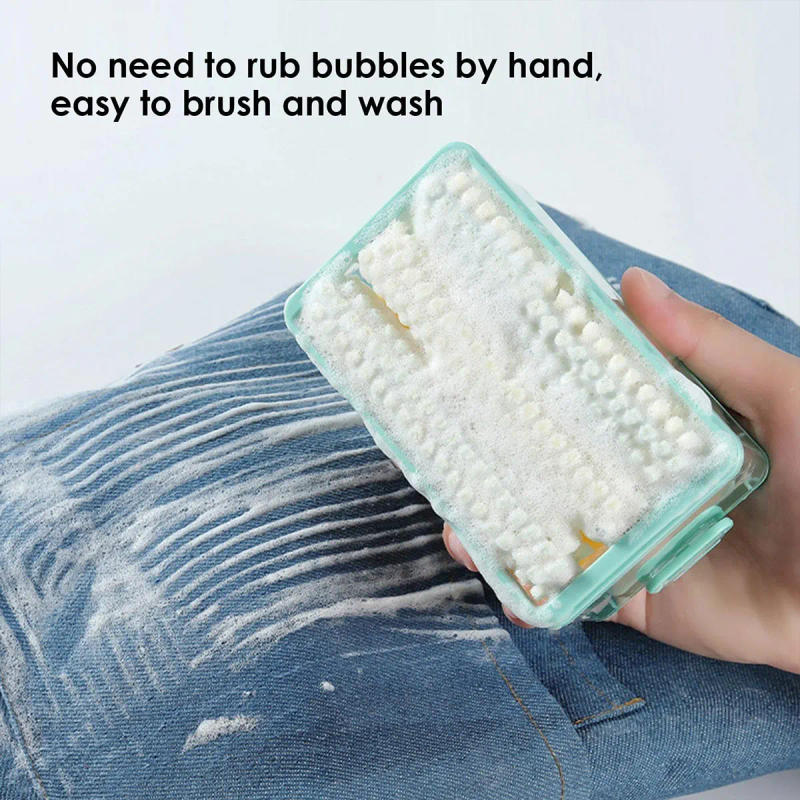 Description Picture 4 of itemUltifunctional Foaming Soap Box Soap Bubble Storage Box Roller Type Foam Soap Dish For Laundry Hands-Free Laundry Tool