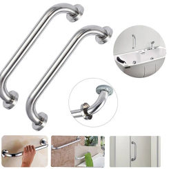 300/400/500mm Shower Grab Bar Stainless Steel Handrail Bathroom Aid Safety Handle Towel Rail Shower Bathtub Handrail Bathroom
