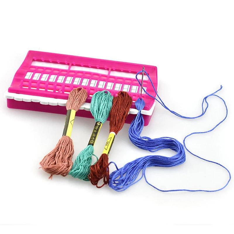 Description Picture 5 of item30 Positions Cross Stitch Row Line Tool Set Sewing Crochet Needles Embroidery Floss Thread Organizer DIY Craft Sewing Tools