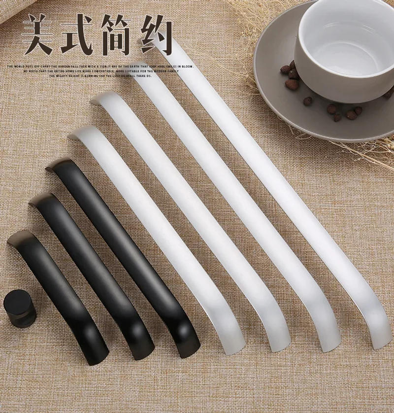 Description Picture 2 of itemSpace Aluminum Handles Kitchen Door Cabinet Straight Handle Pull Knobs Furniture Hardware