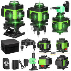 12/16 Lines Laser Level 3D/4D nivel a laser 3° Self-leveling Machine Battery Leveling Tool Vertical Horizontal Lazer Levels