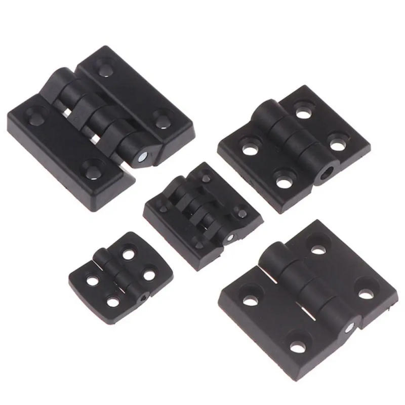 Description Picture 2 of itemProfessional ABS Plastic Plastic Door Hinge Black Durable Small Hinges Hardware Wear-resistant Door Bearing For Furniture