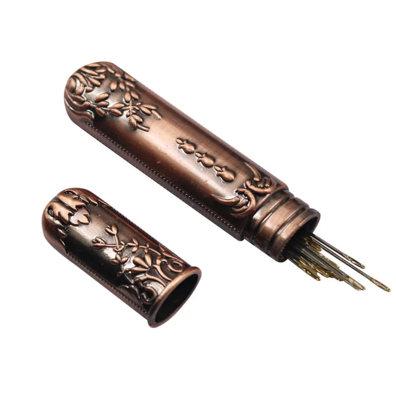 Description Picture 5 of item24Pcs Hand Sewing Needle And European Vintage Needle Barrel Household Storage Needle Barrel Sewing DIY Tool Accessories
