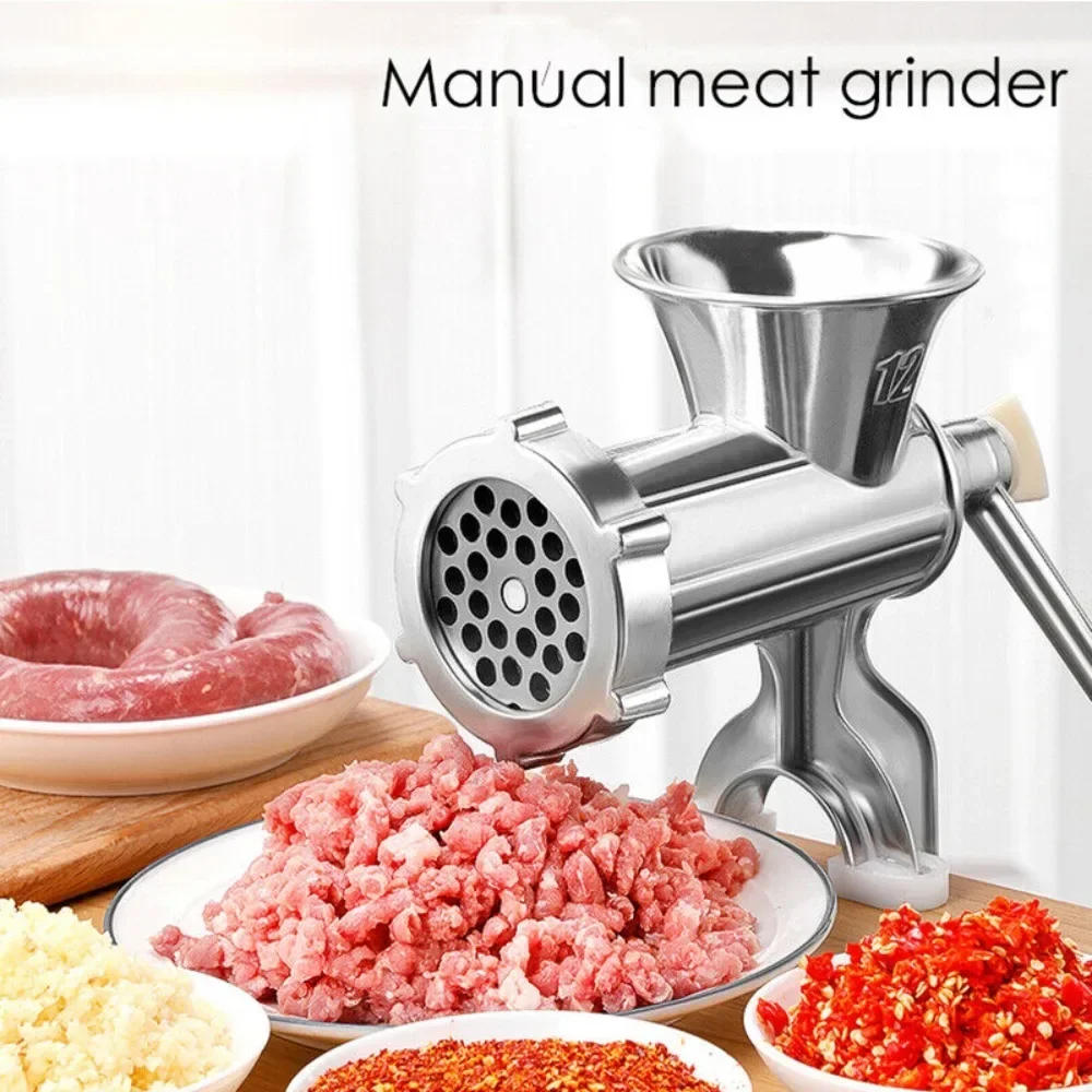 Description Picture 2 of itemAdjustable Heavy Duty Meat Mincer Grinder Hand Operated Manual Kitchen Noodles Grinder Sausage Filler Fruit Beef Pasta Maker