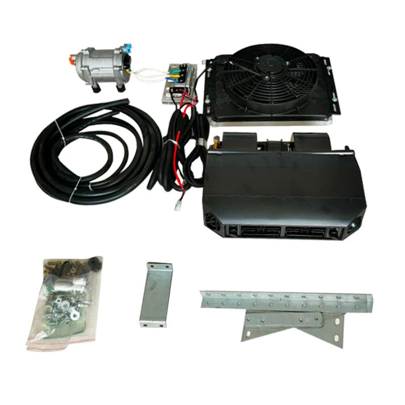 Description Picture 6 of itemA/c 12v kit electric compressor set auto ac air ac under dash kit evaporator 12v car air conditioner kit