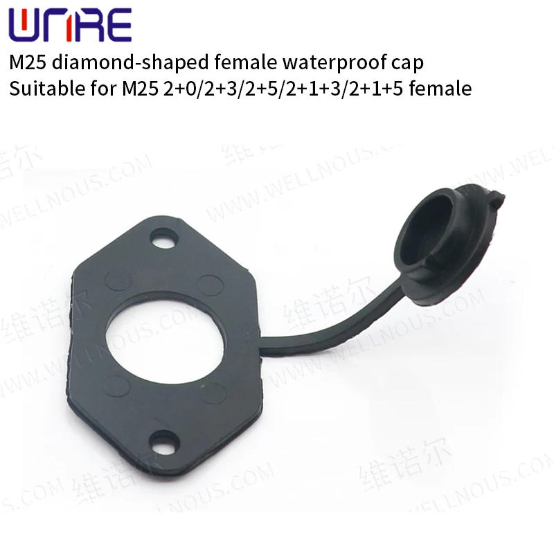 Description Picture 5 of itemElectric Bike Charging Port Socket M20 M25 ND2+5 Female Plug Black Waterproof Cap