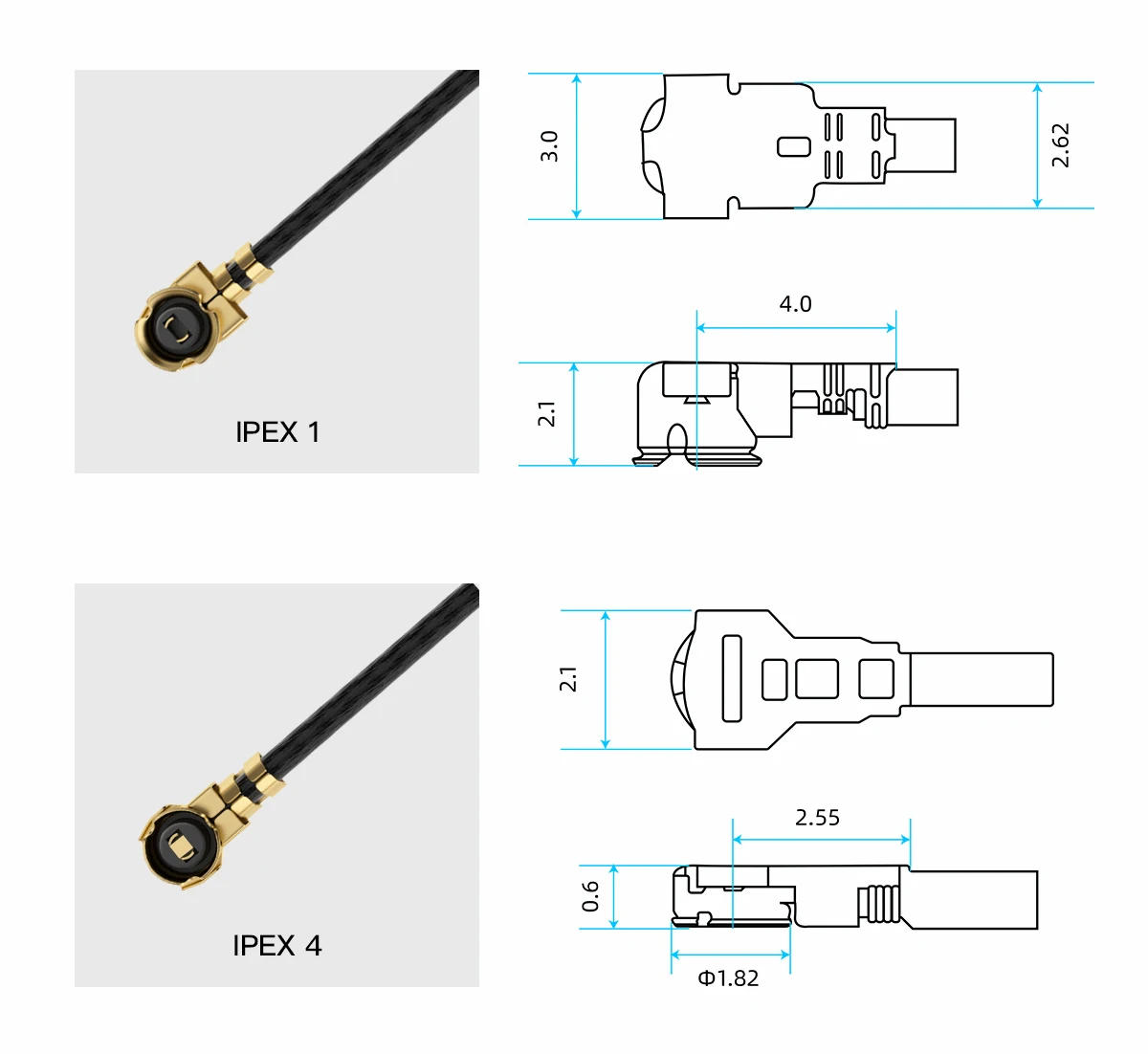 Description Picture 5 of itemGEPRC IPEX 5.8G Copper Tube Antenna IPEX 2.4G Connector 5.8GHz DIY RC Lower Impedance FPV Quadcopter Drone Freestyle Parts