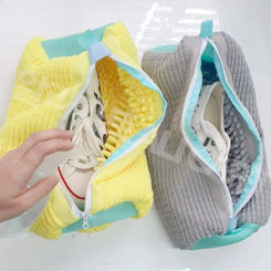 Shoe Washing Bag Anti-Deformation Shoes Clothes Organizer Dirty Laundry Basket Sneaker Shoe Washing Net Laundry Bags