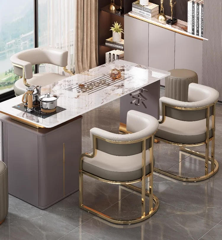 Description Picture 4 of itemHigh-end Dining Chairs, Leisure Tea Chairs, Tables and Chairs, Italian, Light, Luxury, Manicure and Makeup