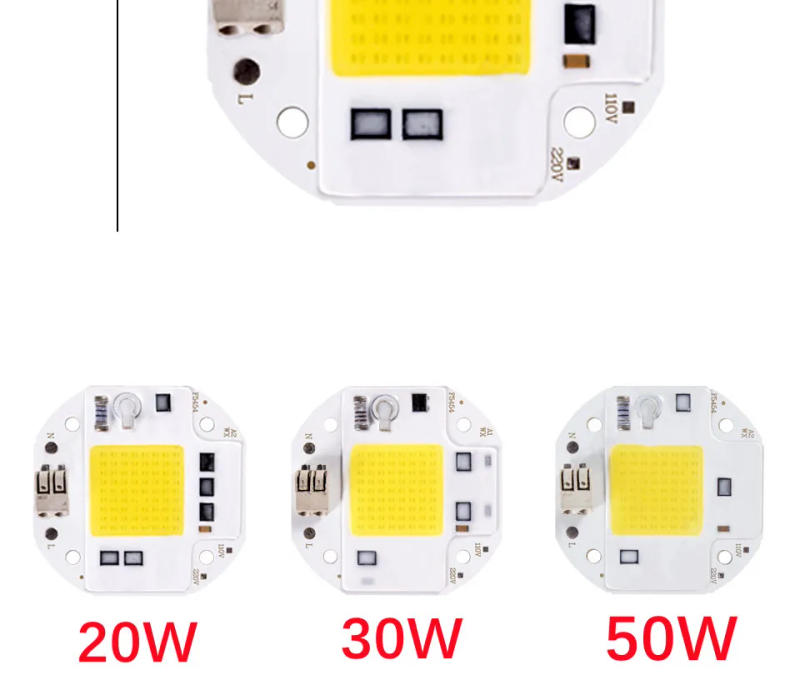 Description Picture 5 of itemRnnTuu 110V 220V LED Chip 50W 70W 100W COB Chip No Need Driver LED Lamp Beads for Flood Light Spotlight Lampada DIY Lighting