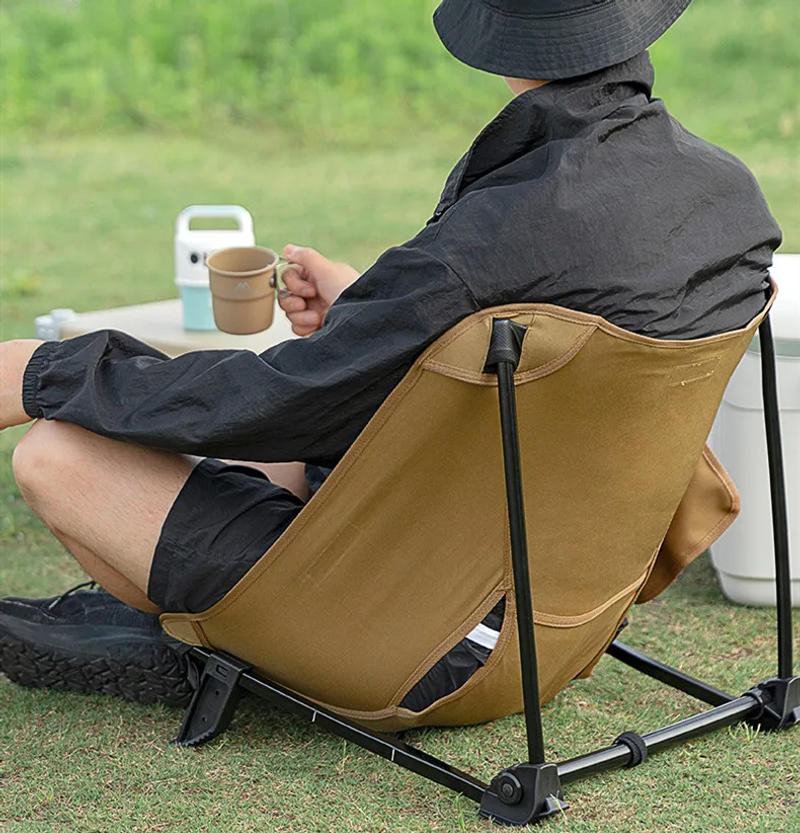 Description Picture 5 of itemOutdoor Camping Beach Chair Mountainhiker Foldable Portable Aluminium Alloy Ultralight Fishing Chair Oxford Cloth Backrest Stool