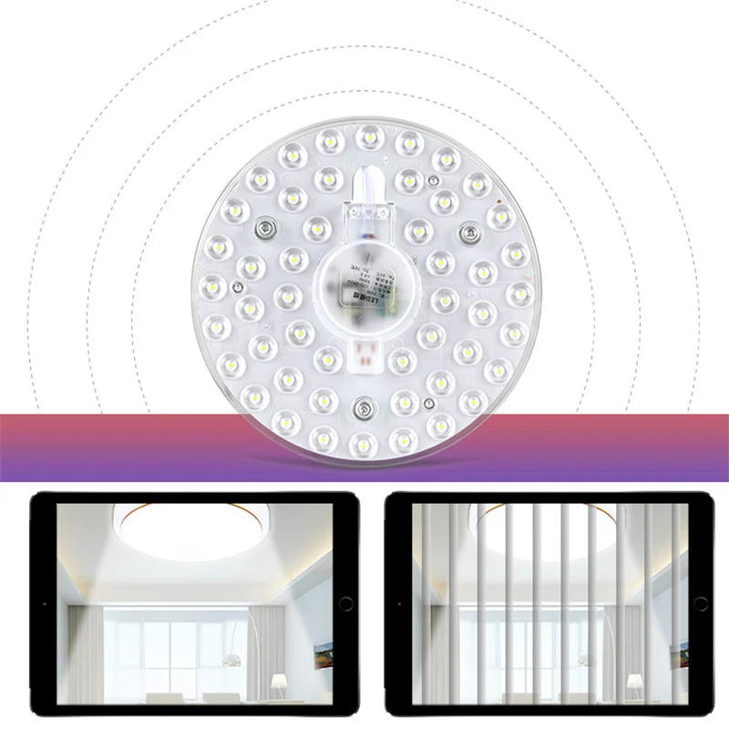 Description Picture 5 of itemLED PANEL Circle Ring Light SMD2835 12W 18W 24W 36W 50W LED Round Square Ceiling decoration Ceiling Lamp AC 220V LED downlight