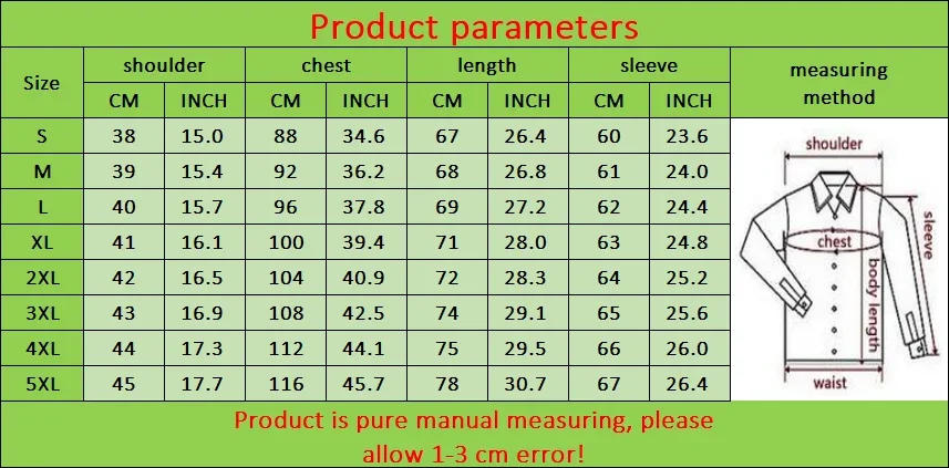 Description Picture 2 of itemMen High-end cotton classic Solid Color Business Shirt Fashion Casual Long Sleeve Shirt Male Brand Slim Clothes Work Full dress