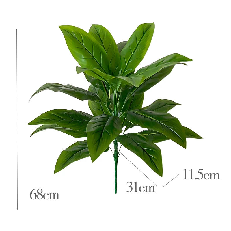 Description Picture 5 of item68cm-85cm Large Artificial Plants Fake Tropical Plants Branch Real Touch Tree Leaves Plastic Plants for Home Garden Decoration