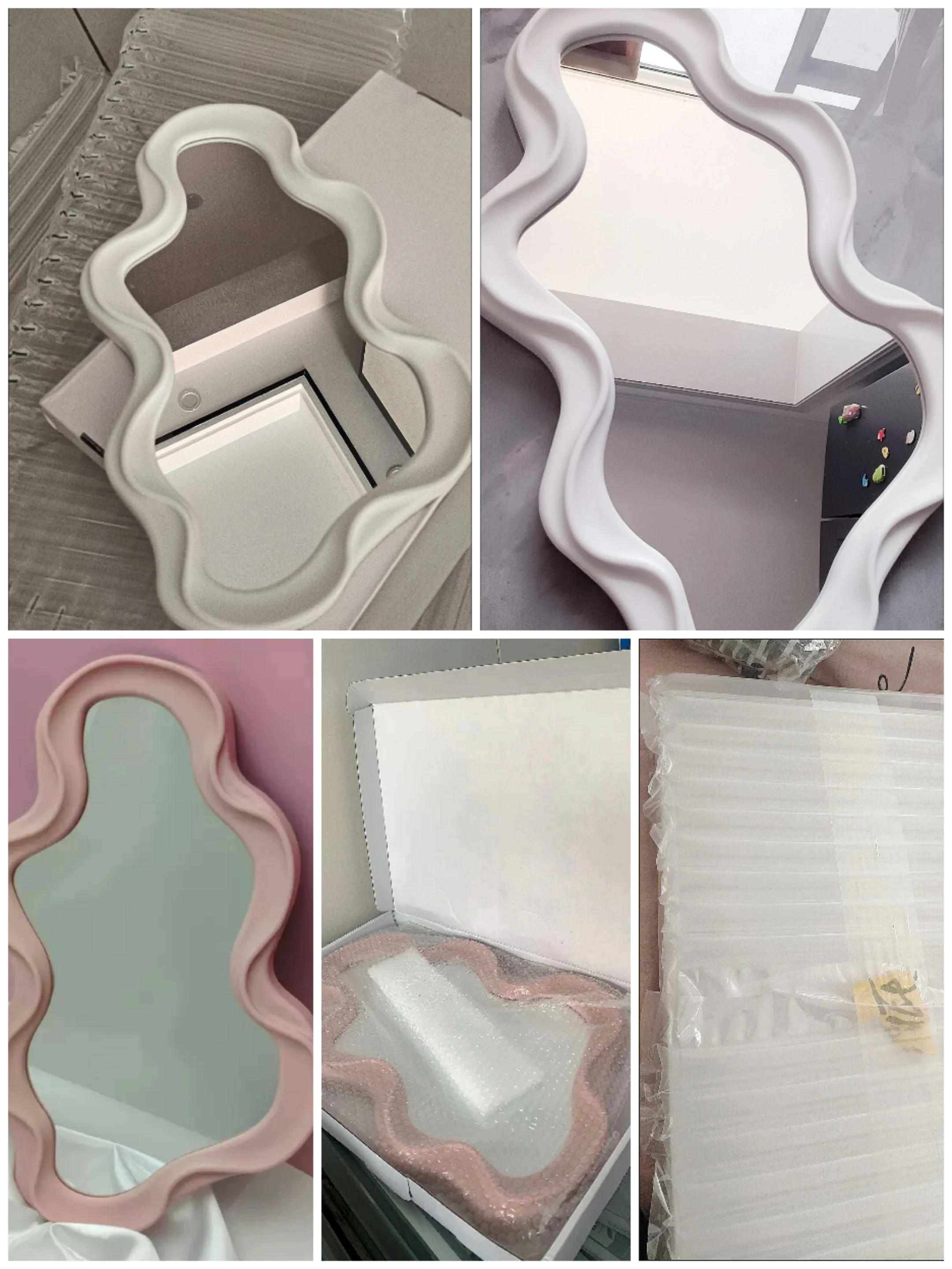 Description Picture 2 of itemCloud-Shaped Standing Mirror, Bathroom Desk, Korean Hairdressing Mirror, Wall Mirror, House Bedroom Decor