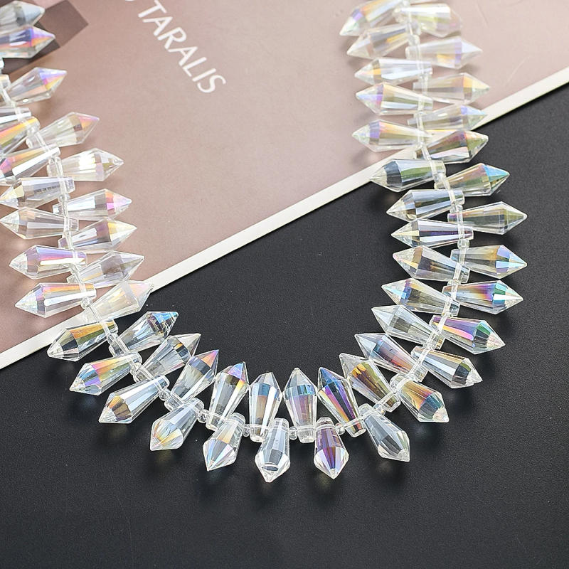 Description Picture 2 of item20pcs 20mm Chandelier Crystal Icicle Prisms Replacement Suncatcher Drops Pendant Lamp Candle Holder Bead Curtain DIY Parts Decor