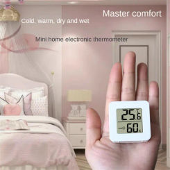 Indoor Mini Thermometer LCD Digital Temperature Room Hygrometers Gauge Sensor Humidity Meters Household Indoor Thermometer