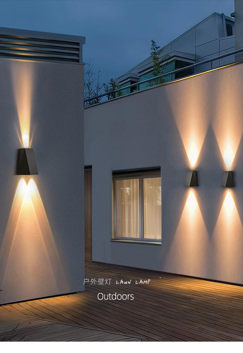 Description Picture 3 of itemAirplane Wall Light 3 Beams of Light Solar Outdoor Wall Light Patio Landscape Decoration Garden Fence Waterproof Wall Washing