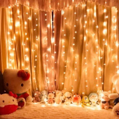 USB Plug Indoor Bedroom Party Lights Curtain LED String Lights Home Christmas Decoration with Remote Control Holiday Wedding