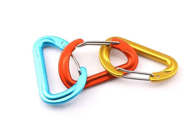 Description Picture 5 of itemMountaineering Buckle Safety Lock Outdoor Climbing Carabiner D Shape Small Tools Travel Accessories Equipment Aluminum Alloy