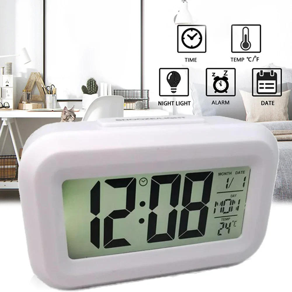 Description Picture 5 of itemLED Digital Alarm Clock Children's Bedroom Clock for Room Bedside Table Suitable for Home Offices Kids Clocks Decor Garden
