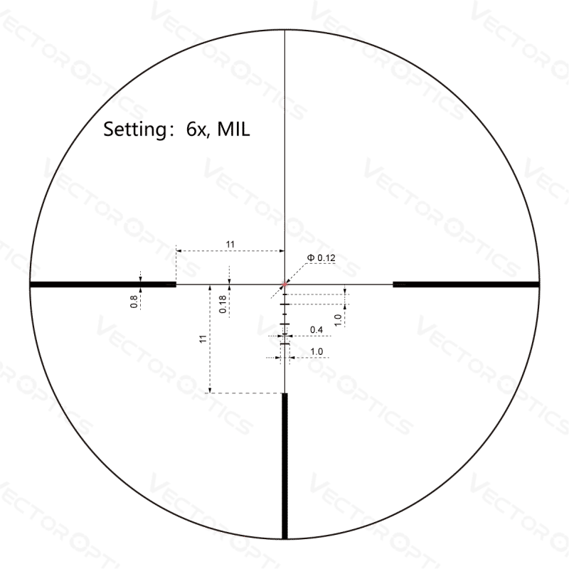 Description Picture 5 of itemVector Optics Continental 1-6x24i SFP LPVO Tactical Riflescope With Fiber Reticle&German Optics System For Competition Hunting