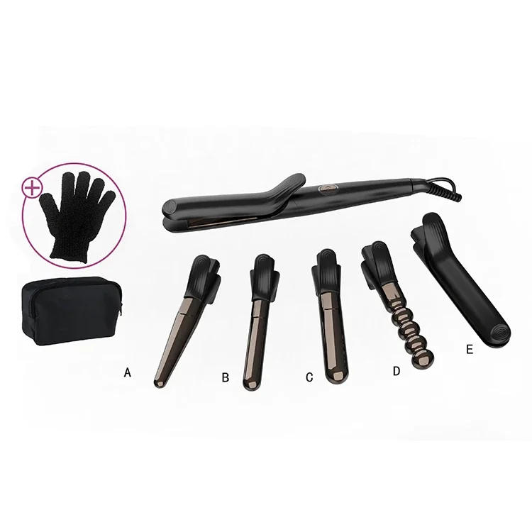 Description Picture 3 of itemHair Curling IronMulti-styler Hair Curler Rizador De Cabello Digital Ceramic Infrared Hair Curler Iron With Changeable Five Acce