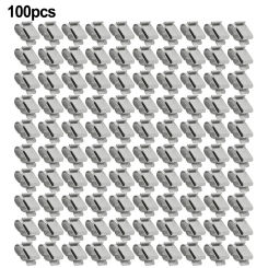 100Pcs Stainless Steel Solar Panel Cable Clips For Home Photovoltaic Modules Kayaks Fishing Boats Wire Clip Set