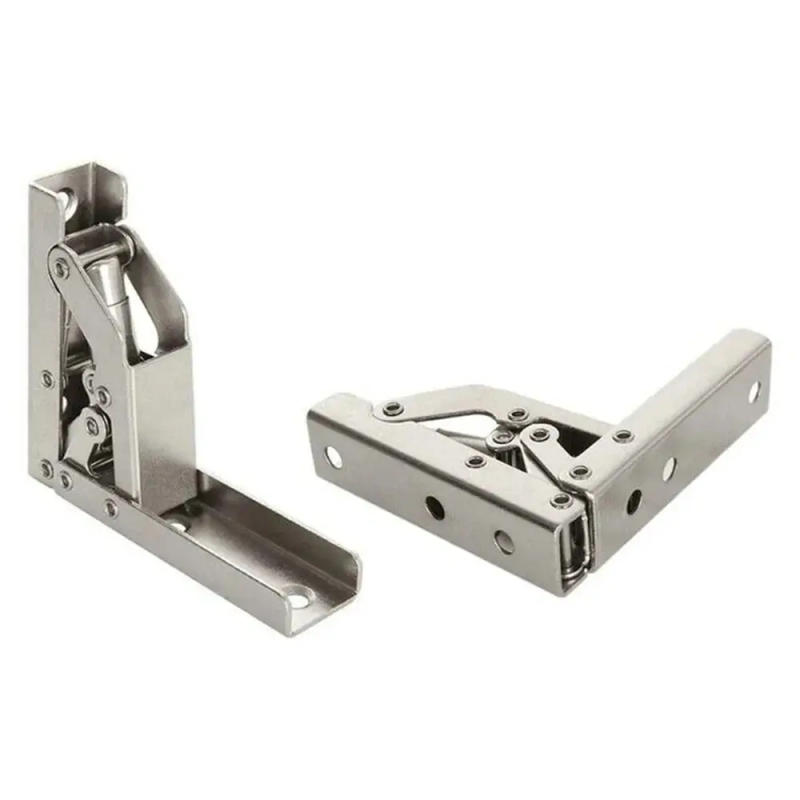 Description Picture 4 of item2Pcs Rust Resistance 90 Degree Hinge With Screws Furniture Hardware Cabinet Door Hinge Simple Installation Steel Plate