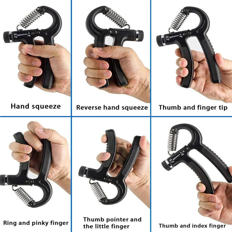 Description Picture 3 of itemHand Grip Gym Fitness Adjustable Count Finger Forearm Strength Muscle Recovery Gripper Exerciser Trainer Rehabilitation Training