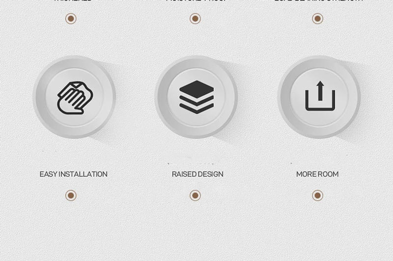 Description Picture 5 of itemPunch-free Luxury Bathroom Shelf Shelves Wall Mounted Shampoo Cosmetic Storage Rack For Kitchen Holder Square Acrylic Organizer