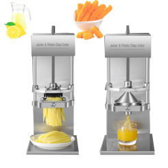 New Electric Potato Chip Cutter French Fries Cutting Machine  Commercial Juicer&Potato Chip Cutting Integrated Machine