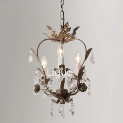 French retro crystal chandelier corridor restaurant bedroom entrance American style crystal lamp free shipping