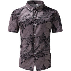 Herren Freizeit hemd Hawaii hemd Herren Sommer 3D-Druck lässig Kurzarmhemd für Herren Kleidung atmungsaktive Hemden