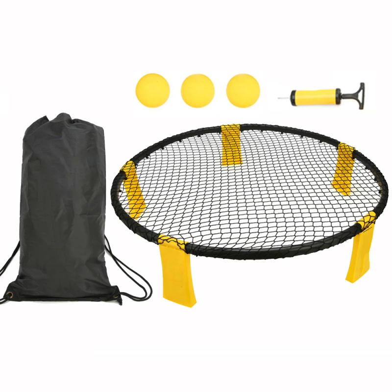Description Picture 4 of itemMini Beach Volleyball Spike Game Balls Set Outdoor Team Sports Lawn Fitness Equipment Net With 3 Balls For Outdoor Sports