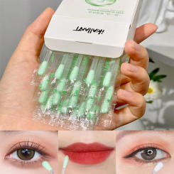 25pcs/Box Cotton Swabs Makeup Remover Stick Face Eye Lip Make Up Details Cleansing Liquid Water Portable Travel Skin Care