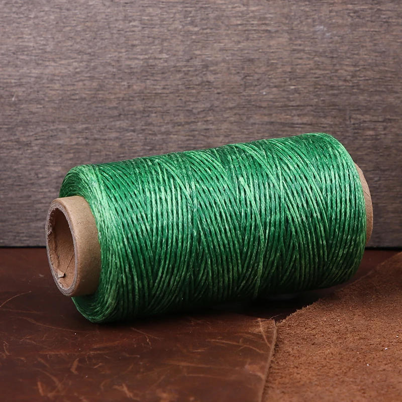 Description Picture 4 of item250M Flat Waxed Cord Polyester Cotton Cord Leather Thread Sewing Threads for Shoes Luggage Bracelet Jewelry Making Accessories