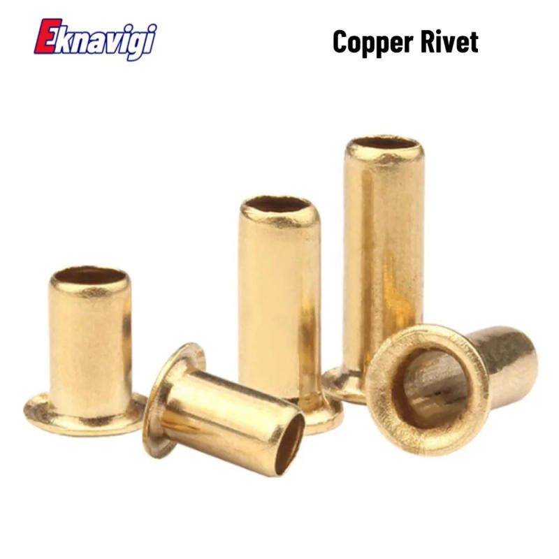 Description Picture 4 of itemCopper Corns Rivets Hollow Copper Rivets Single Pipe Through Hole Through Core Copper Sockets Through Hole Riveting M4X3/4/5/6/8