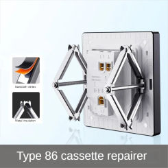 10 Pcs 86mm Cassette Repairer Dark Box Repair Screw Plug Switch Old Socket Boxes Replacement Fixed Wall Repair Box Support Rod