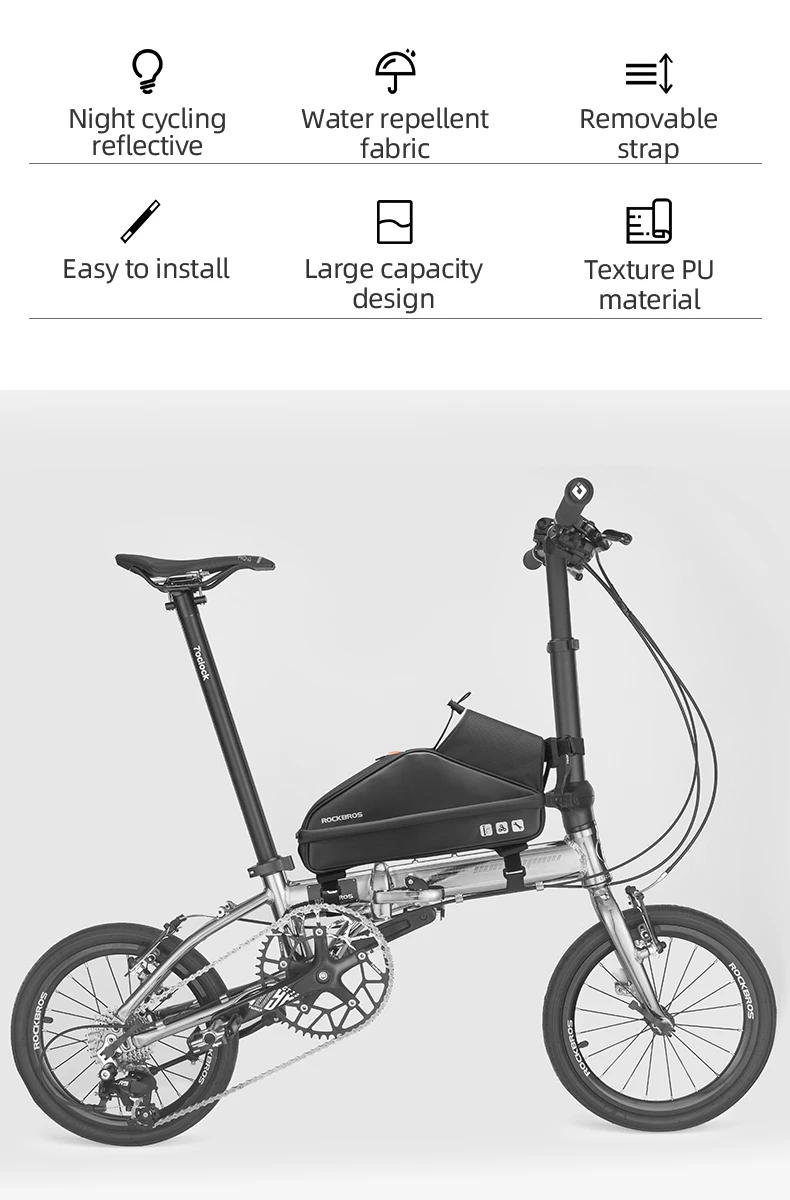 Description Picture 3 of itemROCKBROS Scooter Bike Bag Waterproof Electric Scooter Head Handle Bag Large Capacity MTB Road Bicycle Bag Scooter Accessories