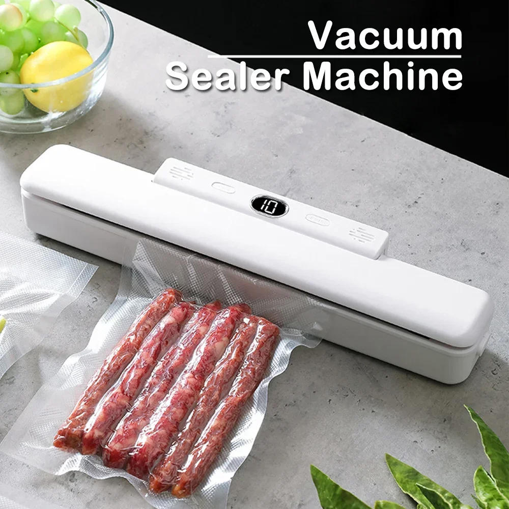 Description Picture 2 of itemNew Automatic Vacuum Sealer Machine For Food Storage With 10pcs Free Food Saver Bags 240V/110V Sealing Machine for Vacuum Pac