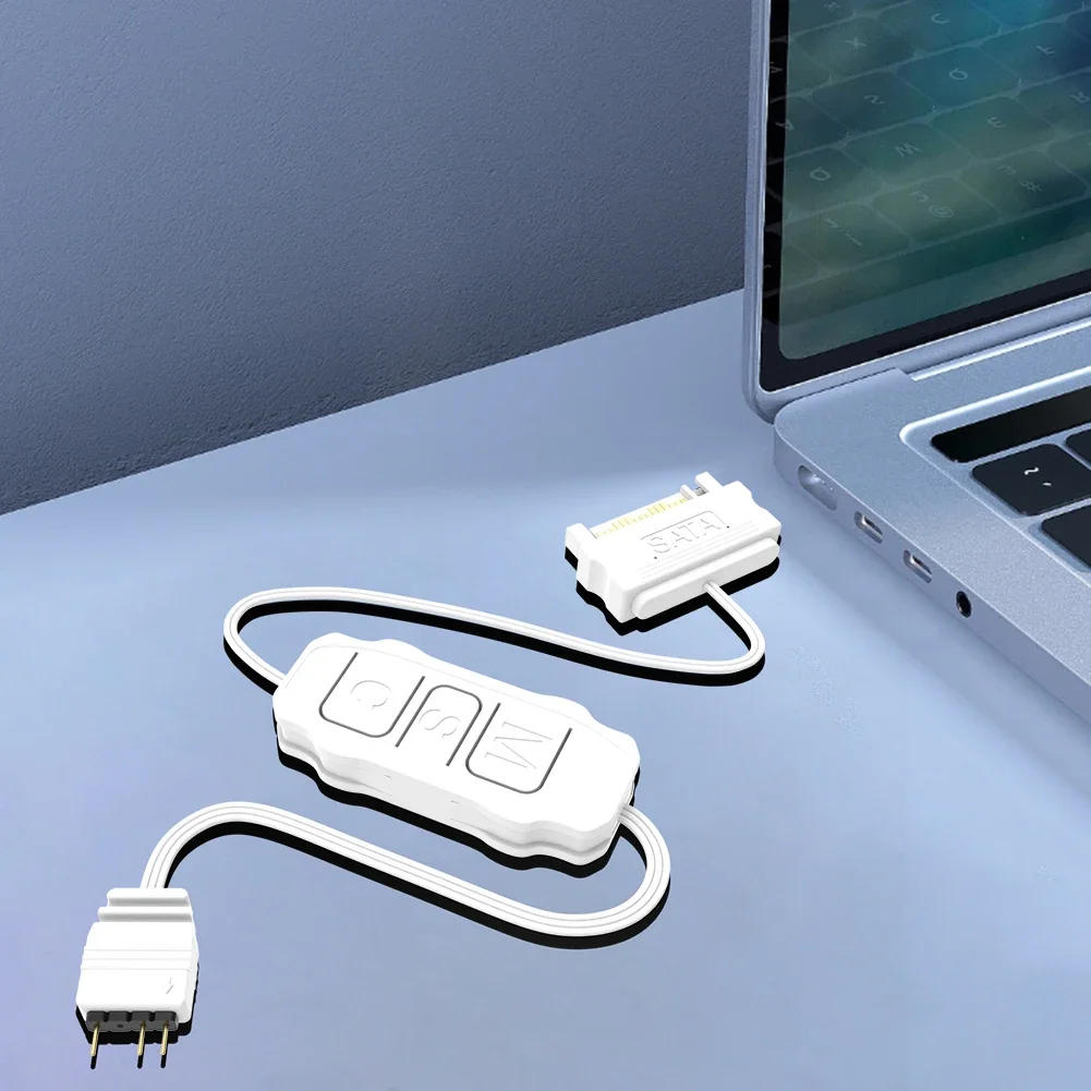 Description Picture 3 of item5V 3PIN ARGB Controller ARGB 5V 3PIN To SATA ARGB Sync Adapter Controller Interface Extension Cable For Cooling Fan Light Strip